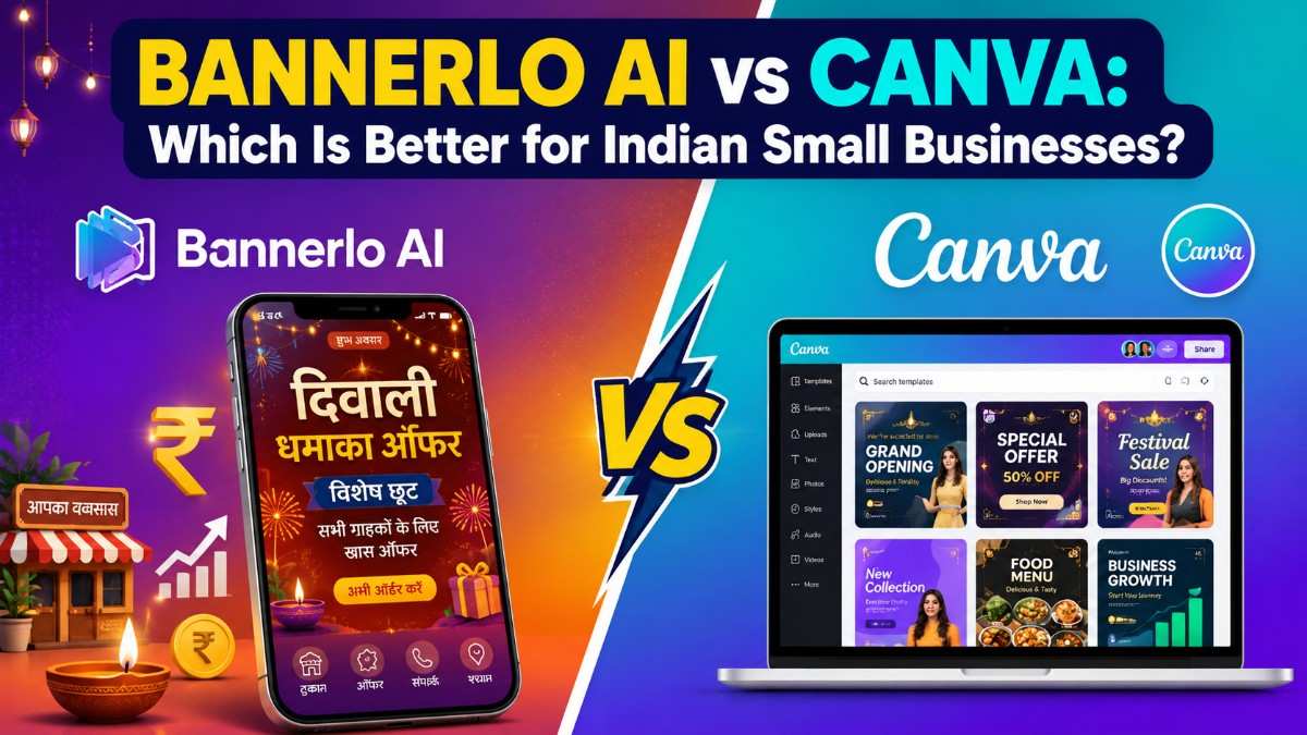 Bannerlo AI vs Canva: Which Is Better for Indian Small Businesses?